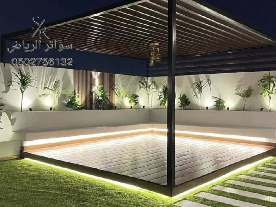 برجولات خشب في الرياض 0502756132 افضل البرجولات خشبية مودرن تصاميم برجولات مودرن الرياض