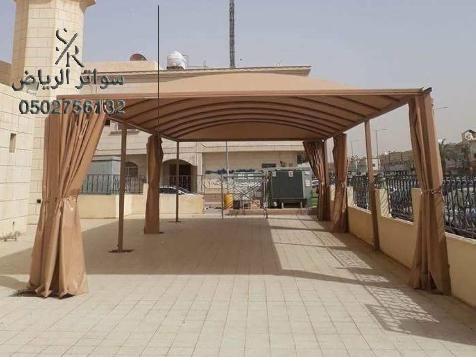 مظلات مساجد الرياض 0502756132 اشكال المظلات للمساجد قماش حديد مظلات مساجد الرياض