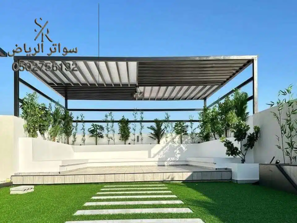 مظلات لكسان شفاف بالرياض