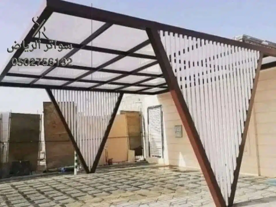 مظلات لكسان شفاف بالرياض