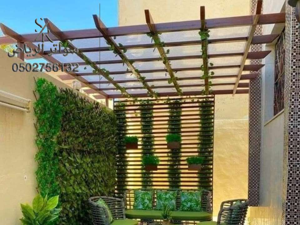مظلات لكسان شفاف بالرياض
