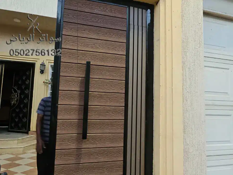 تصاميم ابواب بديل الخشب الرياض