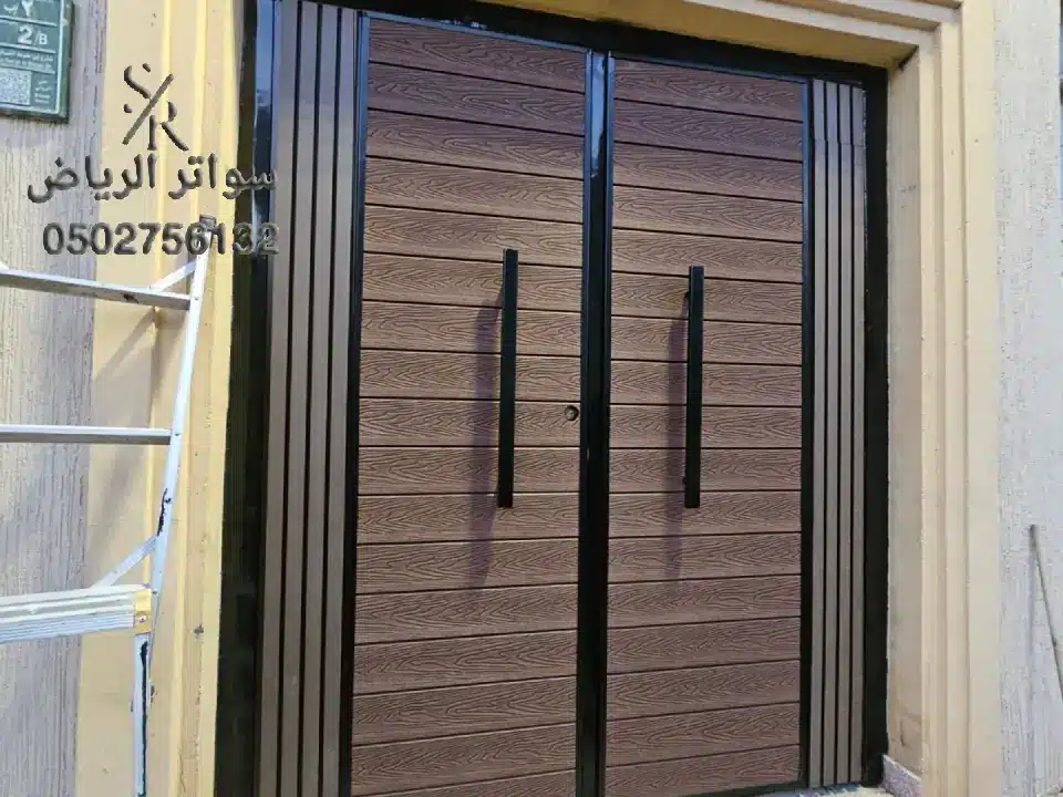 تصاميم ابواب بديل الخشب الرياض